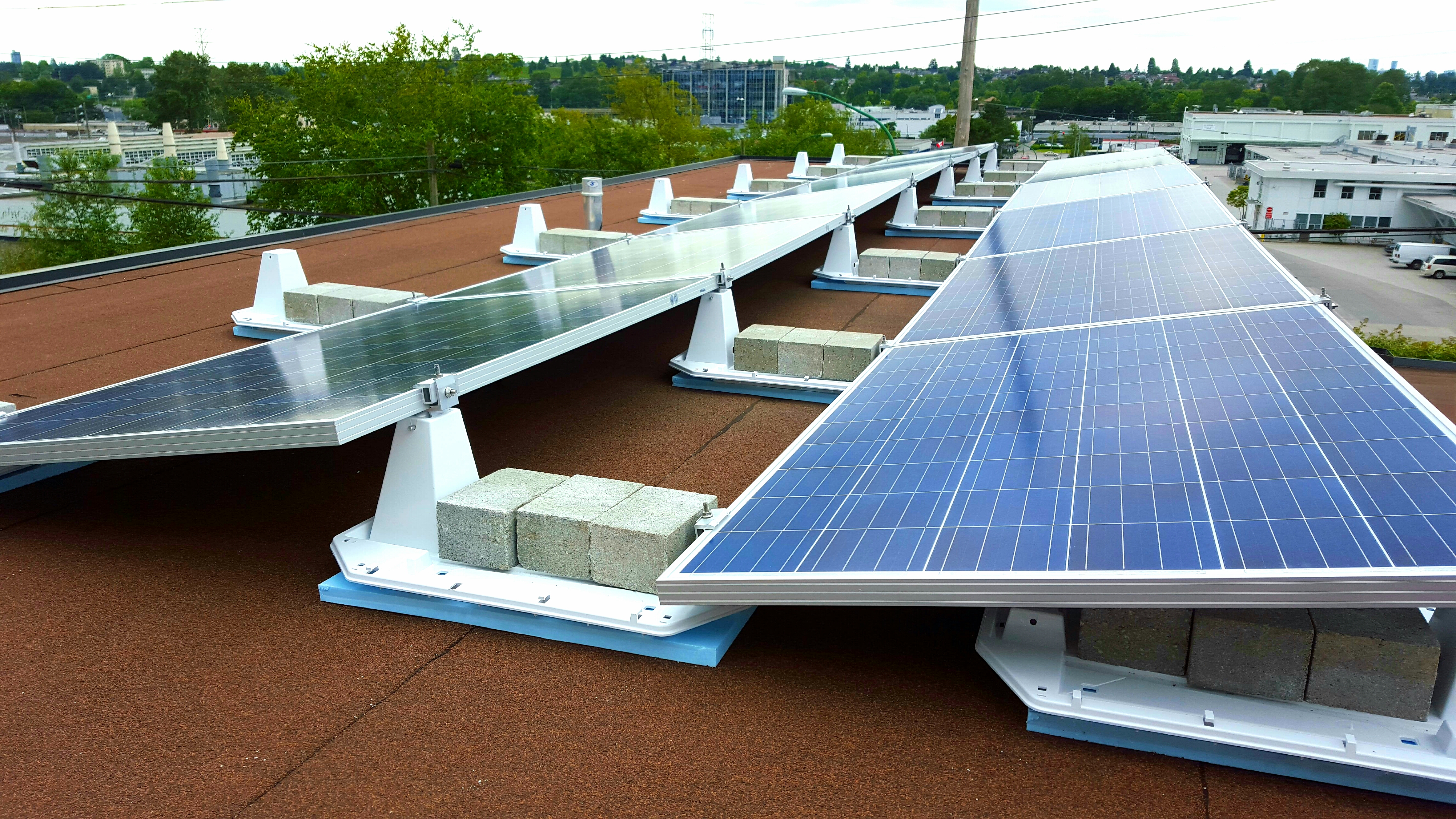 Tower Electric photovoltaic panels in Burnaby, BC